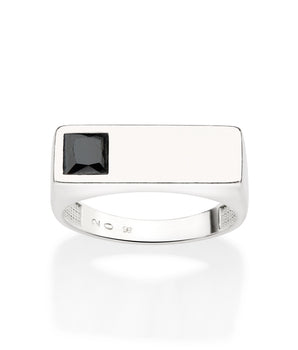 SILVER 925 MEN'S SQUARE RING
