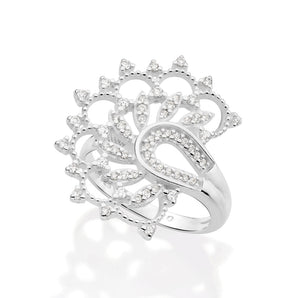 SILVER 925 LOTUS FLOWER RING