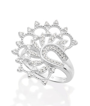 SILVER 925 LOTUS FLOWER RING
