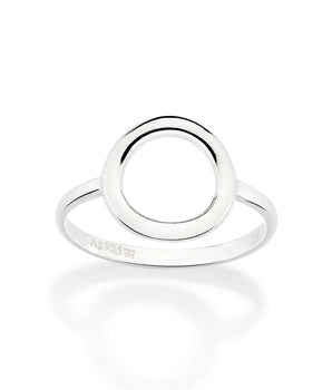 SILVER 925 HOLLOW CIRCLE RING