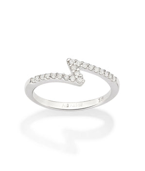 SILVER 925 LIGHTNING BOLT RING