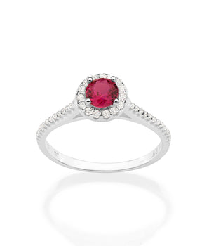 SILVER 925 SCARLET PROMISE RING