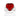 SILVER 925 RED HEART MAXI RING