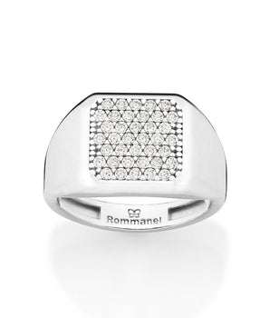 SILVER 925 CRYSTALIZED RING