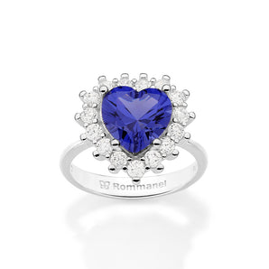 SILVER 925 ROYAL HEART RING