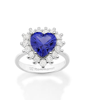 SILVER 925 ROYAL HEART RING