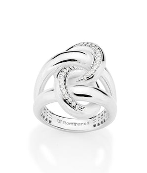 SILVER 925 CHAINED UP MAXI RING