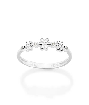SILVER 925 GARDEN SKINNY RING
