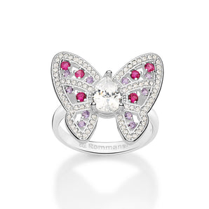 SILVER 925 MAJESTIC BUTTERFLY MAXI RING