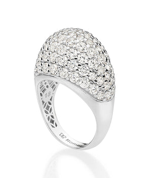 SILVER 925 OVAL RADIANT MAXI RING
