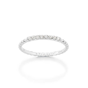 SILVER 925 LUCE DI CAPRI SKINNY RING