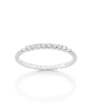 SILVER 925 LUCE DI CAPRI SKINNY RING