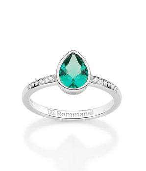 SILVER 925 PRECIOUS BOND SKINNY RING