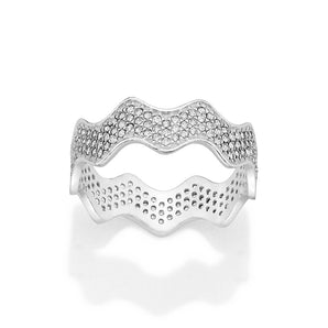 SILVER 925 RICKRACK RING