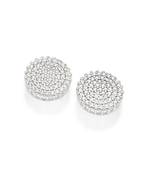 SILVER 925 BUTTON EARRINGS