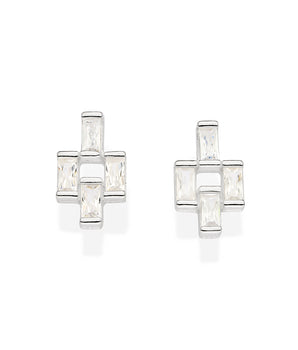 SILVER 925 DANCER STUD EARRINGS