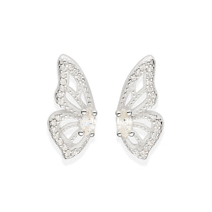 SILVER 925 BUTTERFLY WINGS EARRINGS