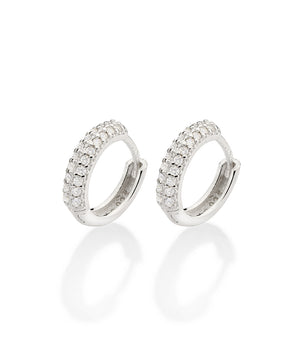SILVER EARRING WITH ZIRCONIA