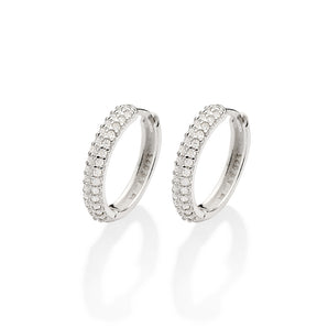 SILVER EARRING WITH ZIRCONIA