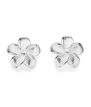SILVER 925 FLOWER STUD EARRINGS