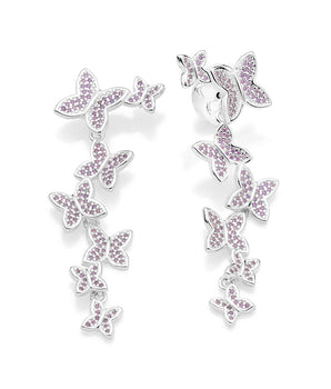 SILVER 925 BUTTERFLY TAKEOVER PENDULUM EARRINGS