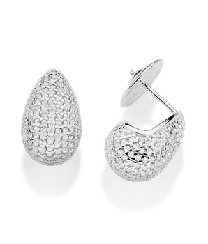 SILVER 925 STUDDED DROP EARRINGS