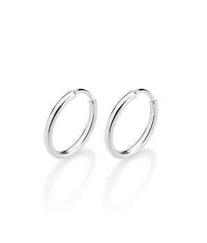 SILVER 925 EVERYDAY HOOP EARRINGS