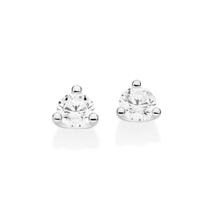 SILVER 925 SUMMER TRIANGLE STUD EARRINGS