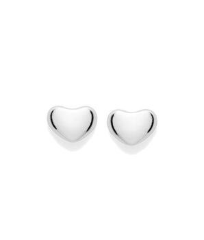 SILVER 925 HEART ESSENCE STUD EARRINGS