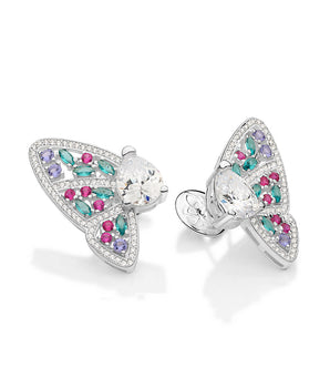 SILVER 925 MAJESTIC BUTTERFLY EARRINGS