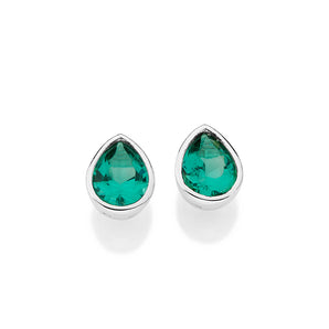 SILVER 925 PRECIOUS BOND STUD EARRINGS
