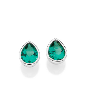 SILVER 925 PRECIOUS BOND STUD EARRINGS