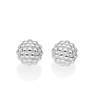 SILVER MUSE BEADED STUD EARRINGS