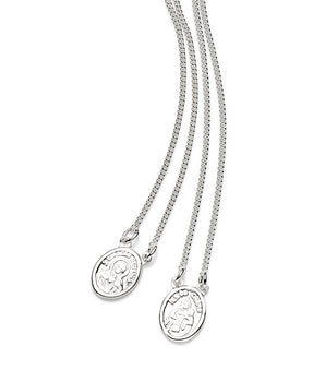 SILVER 925 OUR LADY OF MOUNT CARMEL ROUNDED SCAPULAR