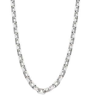SILVER 925 PAPER CLIP LINK CHAIN - 70CM