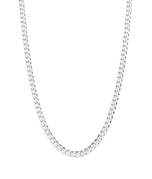 SILVER 925 THICK CURB LINK CHAIN - 50CM