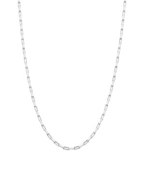 SILVER 925 MEDIUM PAPER CLIP LINK CHAIN - 50CM