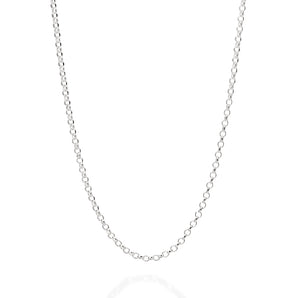 SILVER CABLE LINK CHAIN MEDIUM