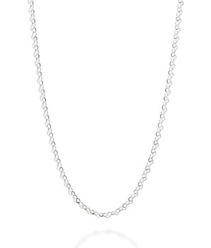 SILVER 925 HEART LINK CHAIN SMALL