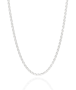 SILVER CURB LINK CHAIN MEDIUM