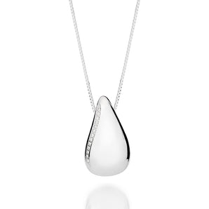 SILVER CHAIN WITH ZIRCONIA