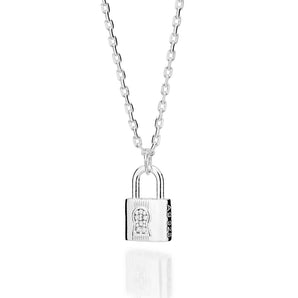SILVER 925 LOCKED ON YOU NECKLACE