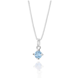 SILVER 925 LIGHT BLUE ESSENTIAL NECKLACE