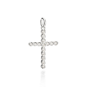 SILVER 925 TWISTED CROSS PENDANT