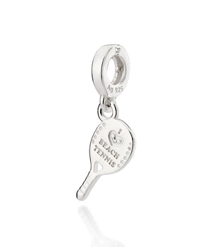 SILVER 925 BEACH TENNIS RACKET CHARM