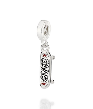 SILVER 925 SKATEBOARD CHARM