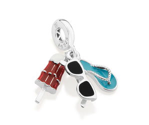 SILVER 925 BEACH KIT CHARM