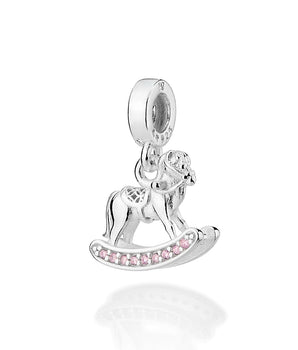 SILVER 925 ROCKING HORSE CHARM