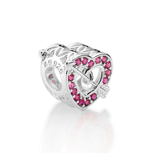SILVER 925 CUPID S TARGET CHARM