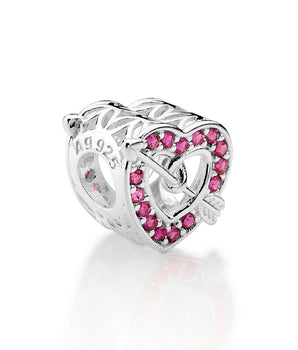 SILVER 925 CUPID S TARGET CHARM